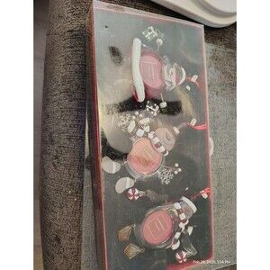 Kohl’s St Nicholas Square Glass Ornament Frame Set Santa Snowman NIB